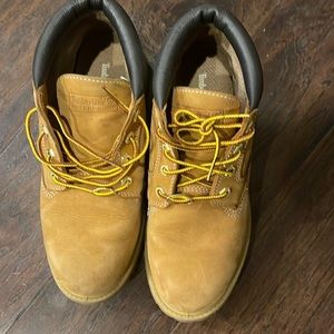 Timberland Women's Nellie Double WP Ankle Boot,Wheat Yellow,8 W US